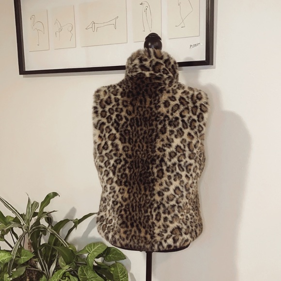 Marco Baxis Faux 🐯Leopard Fur/ Fleece Vest - Picture 8 of 8